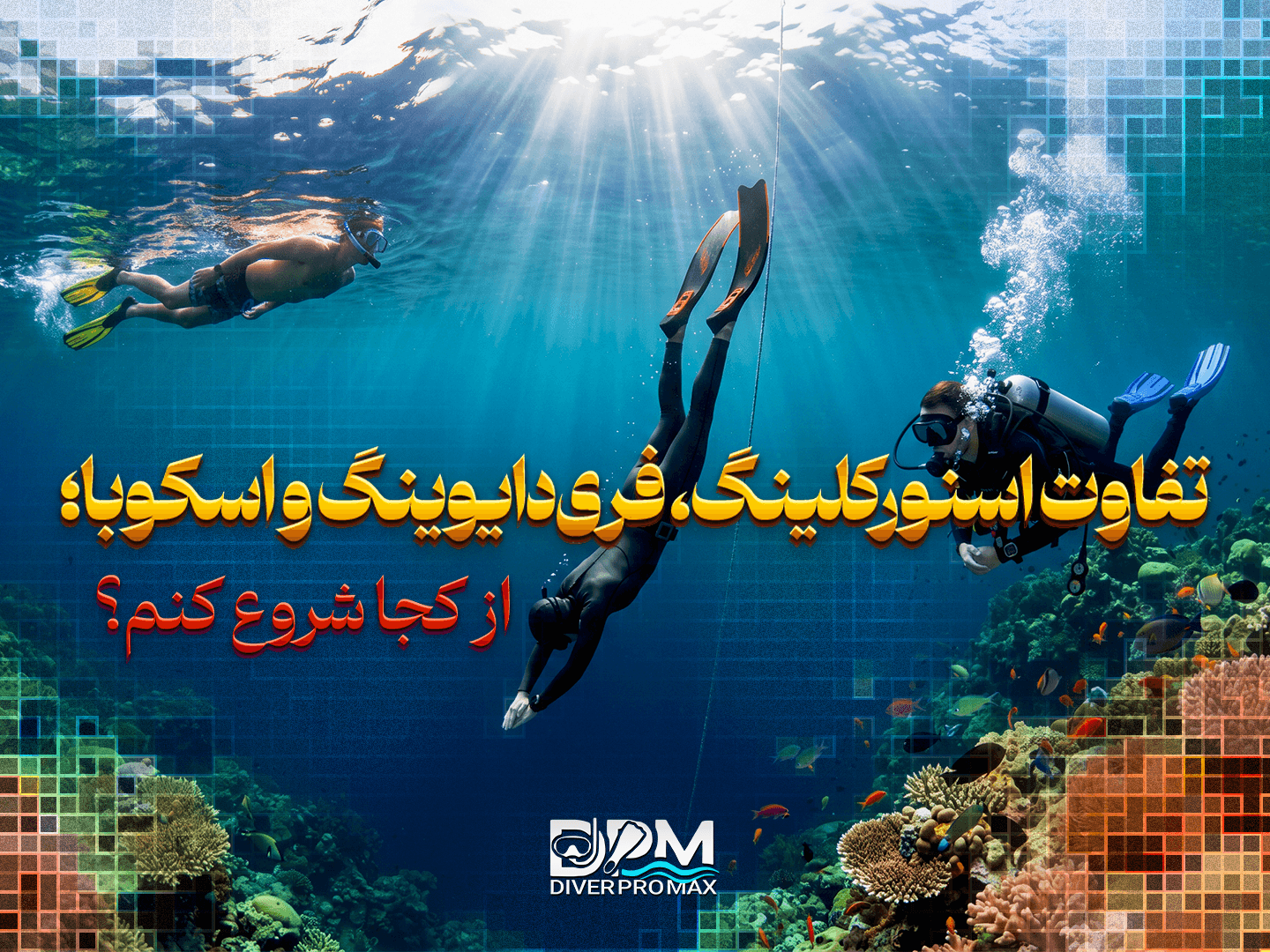 تفاوت اسنورکلینگ، فری‌دایوینگ و اسکوبا؛ از کجا شروع کنم؟